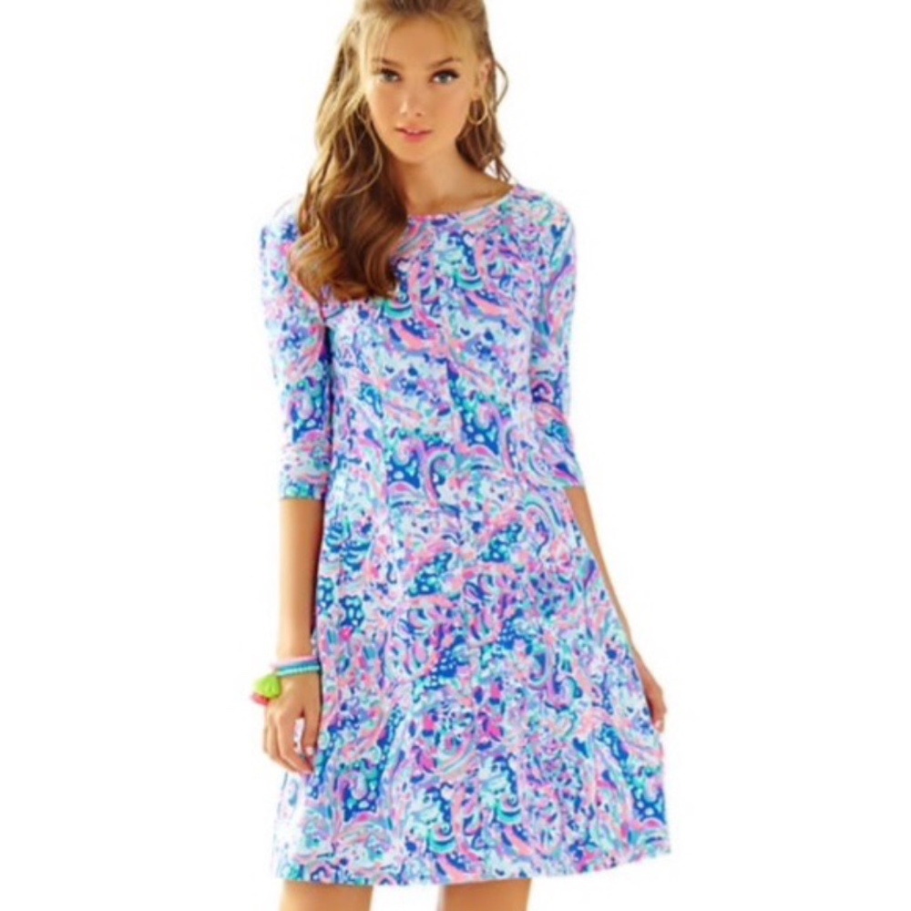 EUC Lilly Pulitzer Celia Multi La Playa Knit Dress Size XS